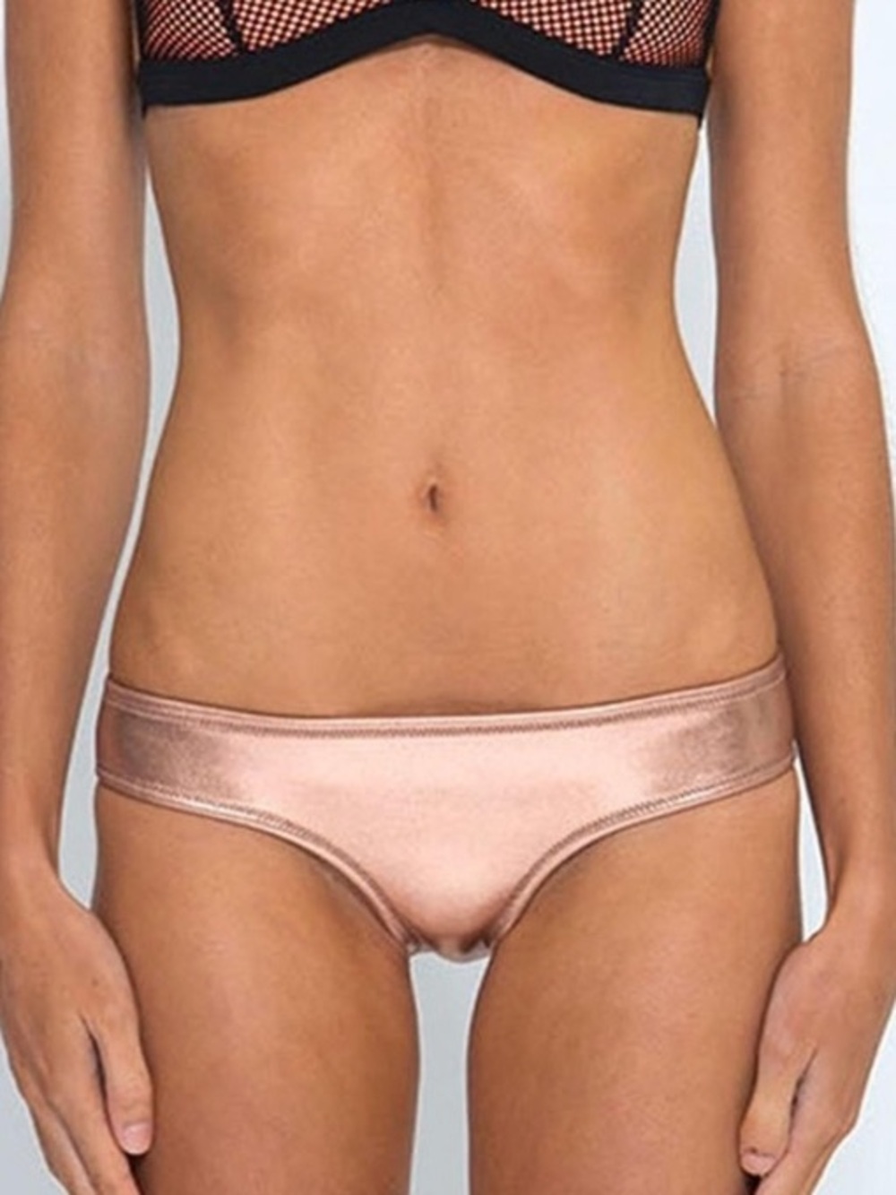 Triangl metallic bikini bottoms